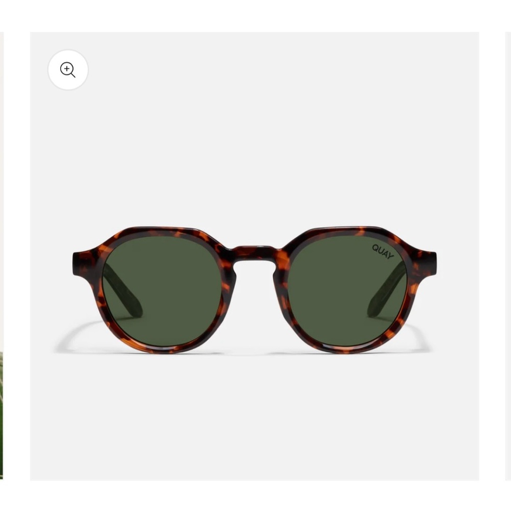 Quay Australia Polarized “Another Round” Tortoiseshell Frame Sunglasses
